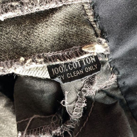 Vintage 1980’s Della-Sport Western Black gray Mom Bareback Jeans 8x30 - Picture 9 of 15